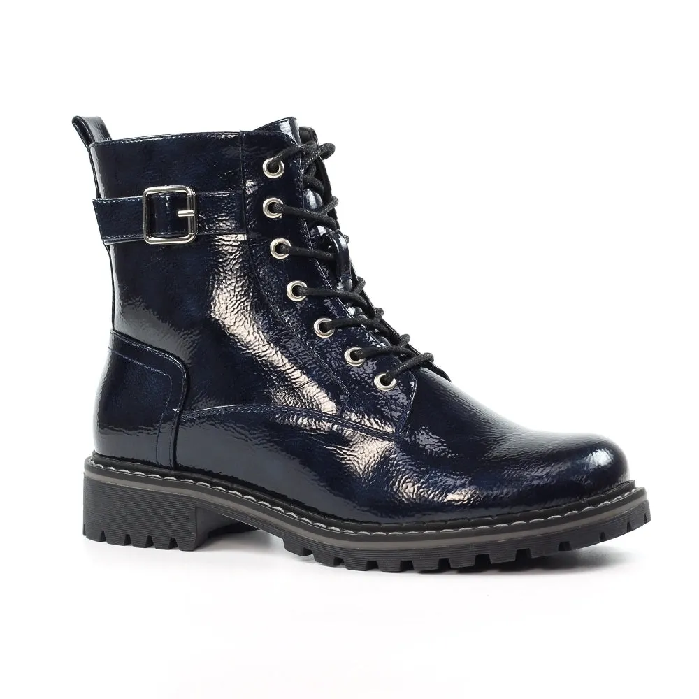 Lunar Parlour Navy Boot GLW030