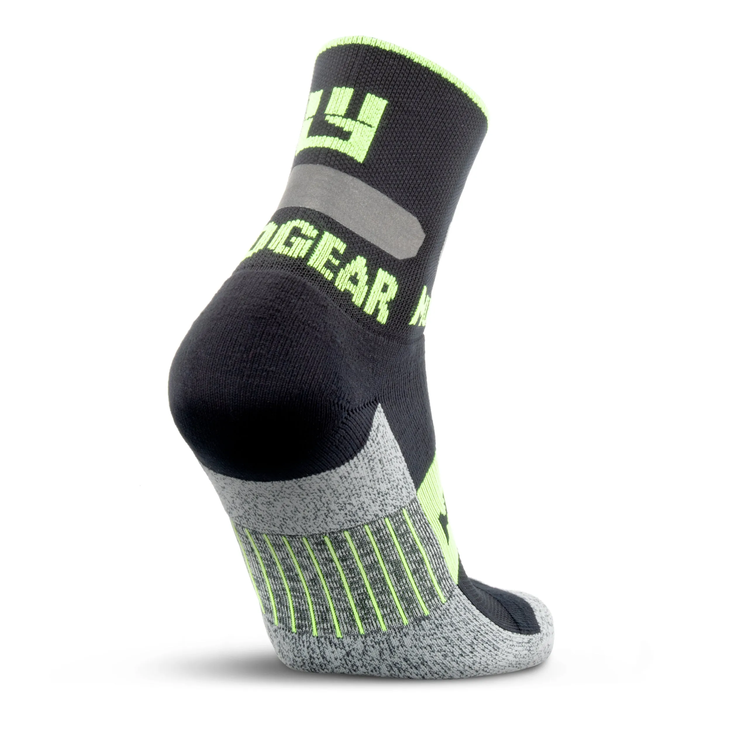 MudGear Gloom Runner Reflective Crew Height Sock