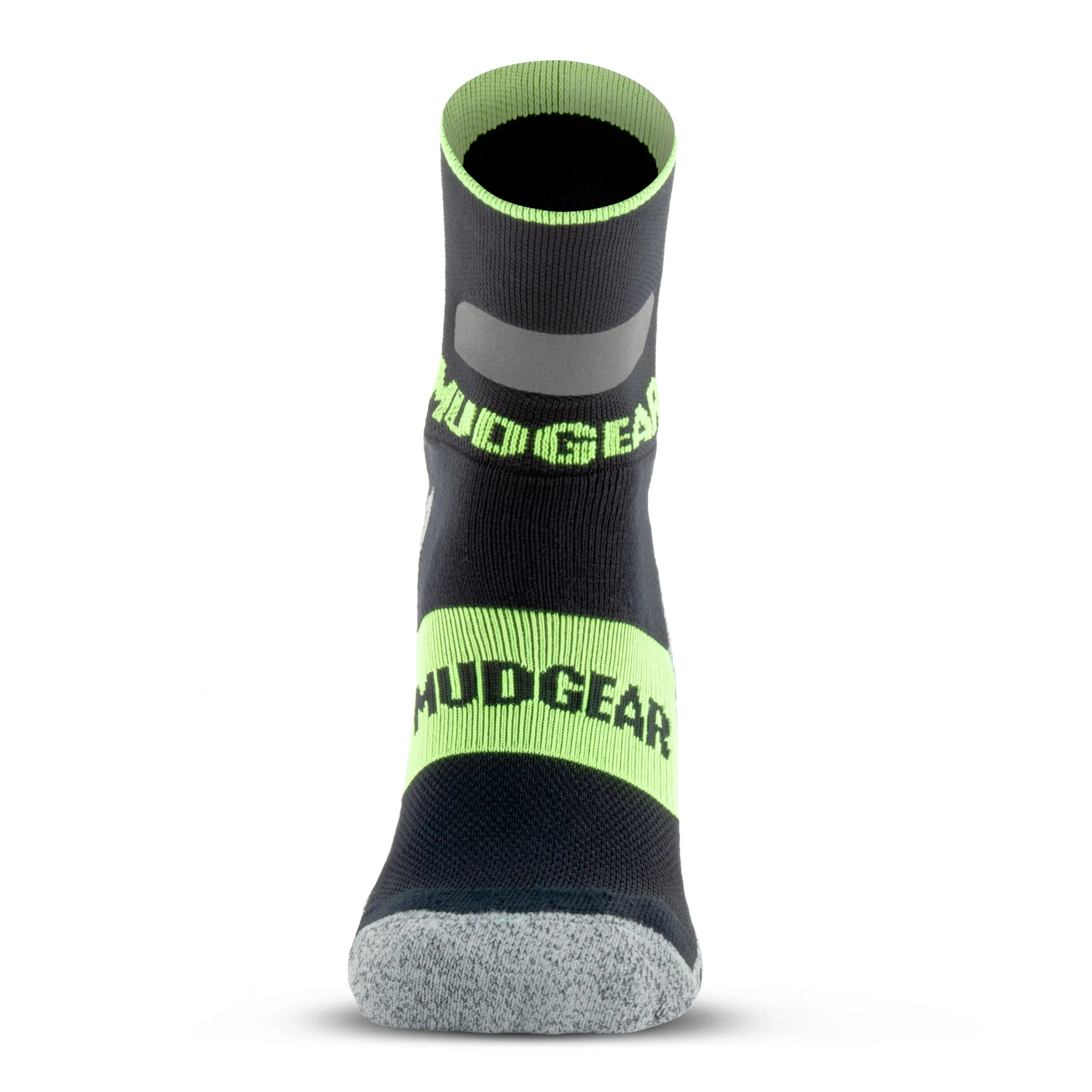 MudGear Gloom Runner Reflective Crew Height Sock