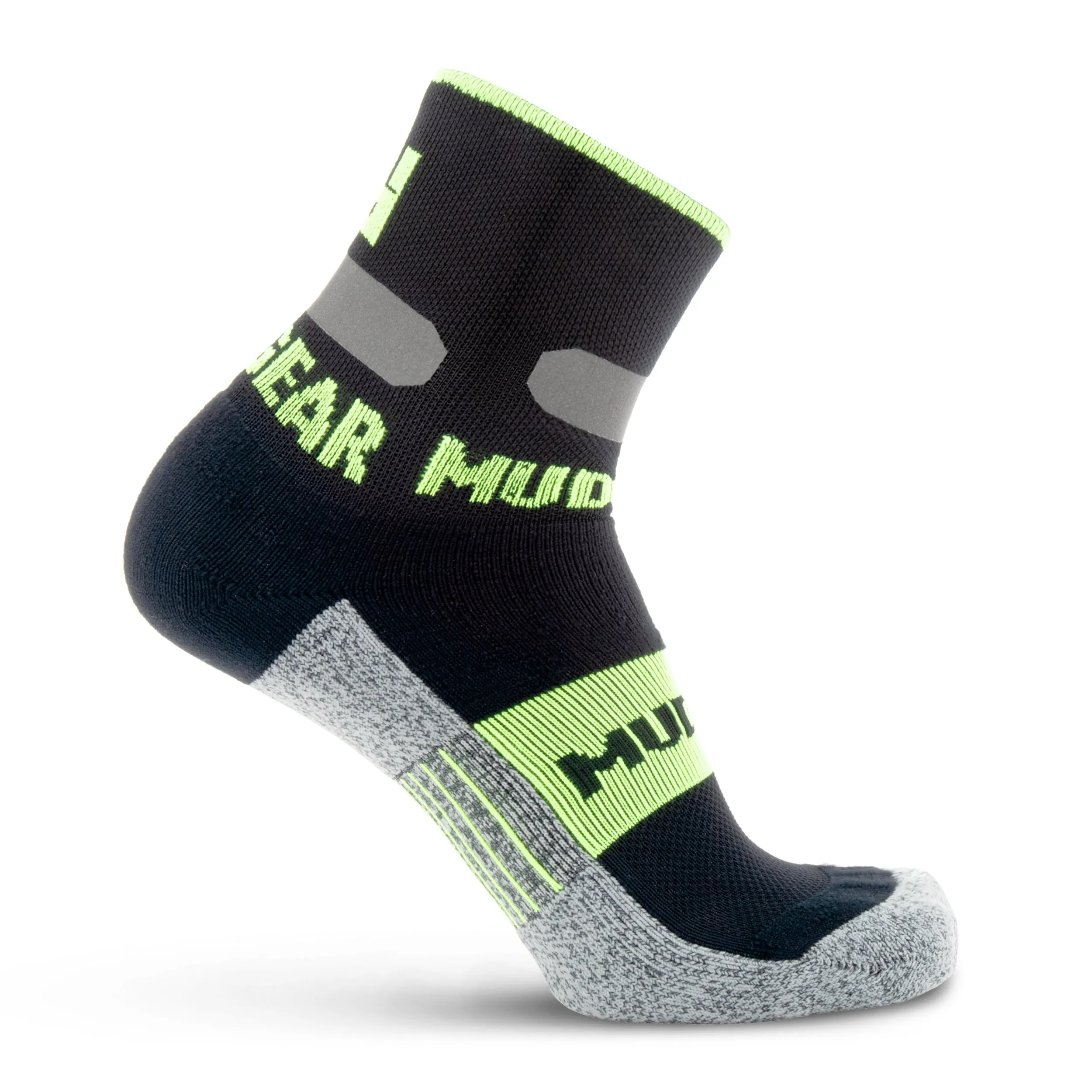 MudGear Gloom Runner Reflective Crew Height Sock