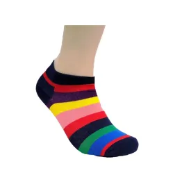 Rainbow Striped Ankle Socks (Adult Medium - Women's Shoe Sizes 5-10)