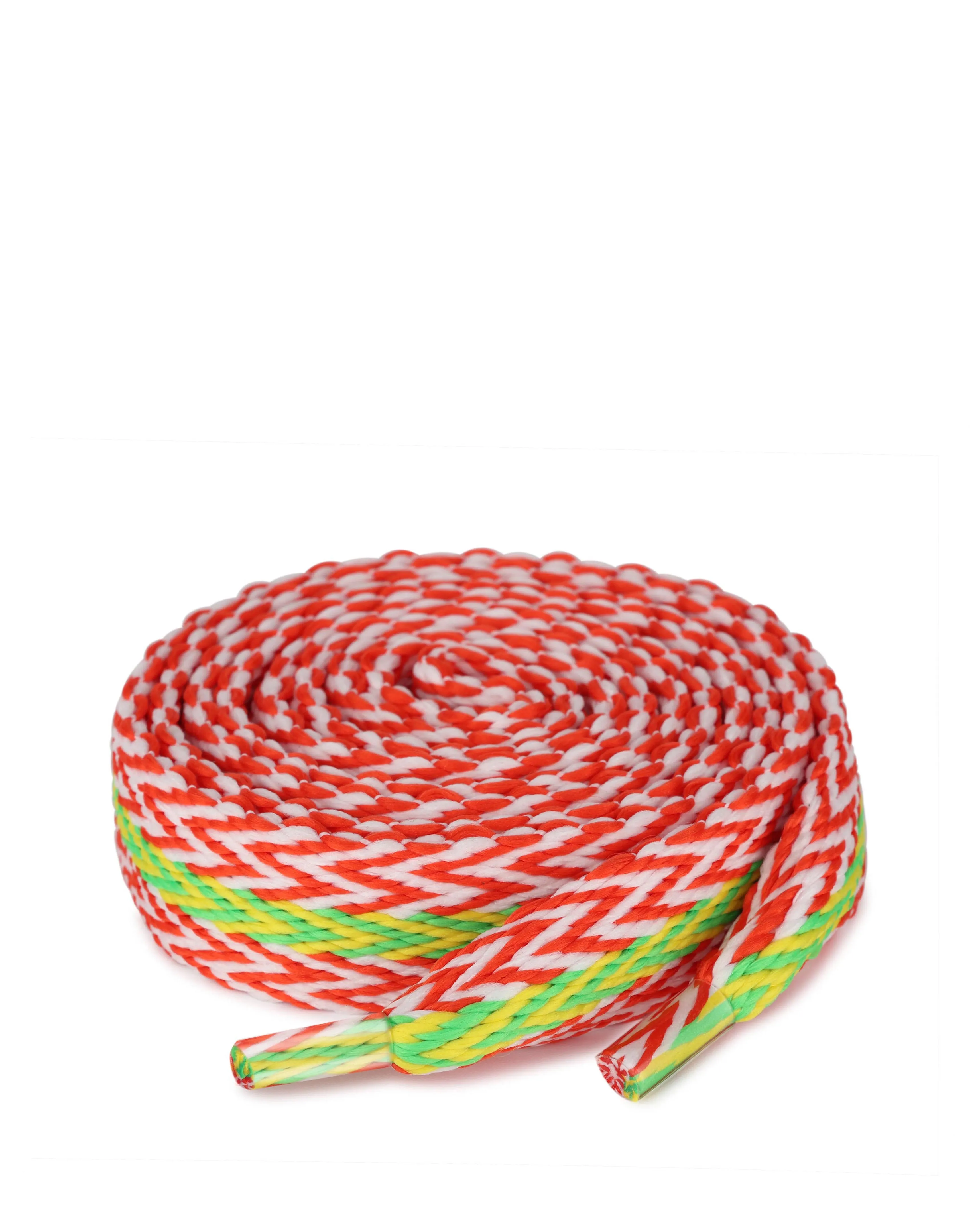 Slide Laces Zig Zag Orange/Green