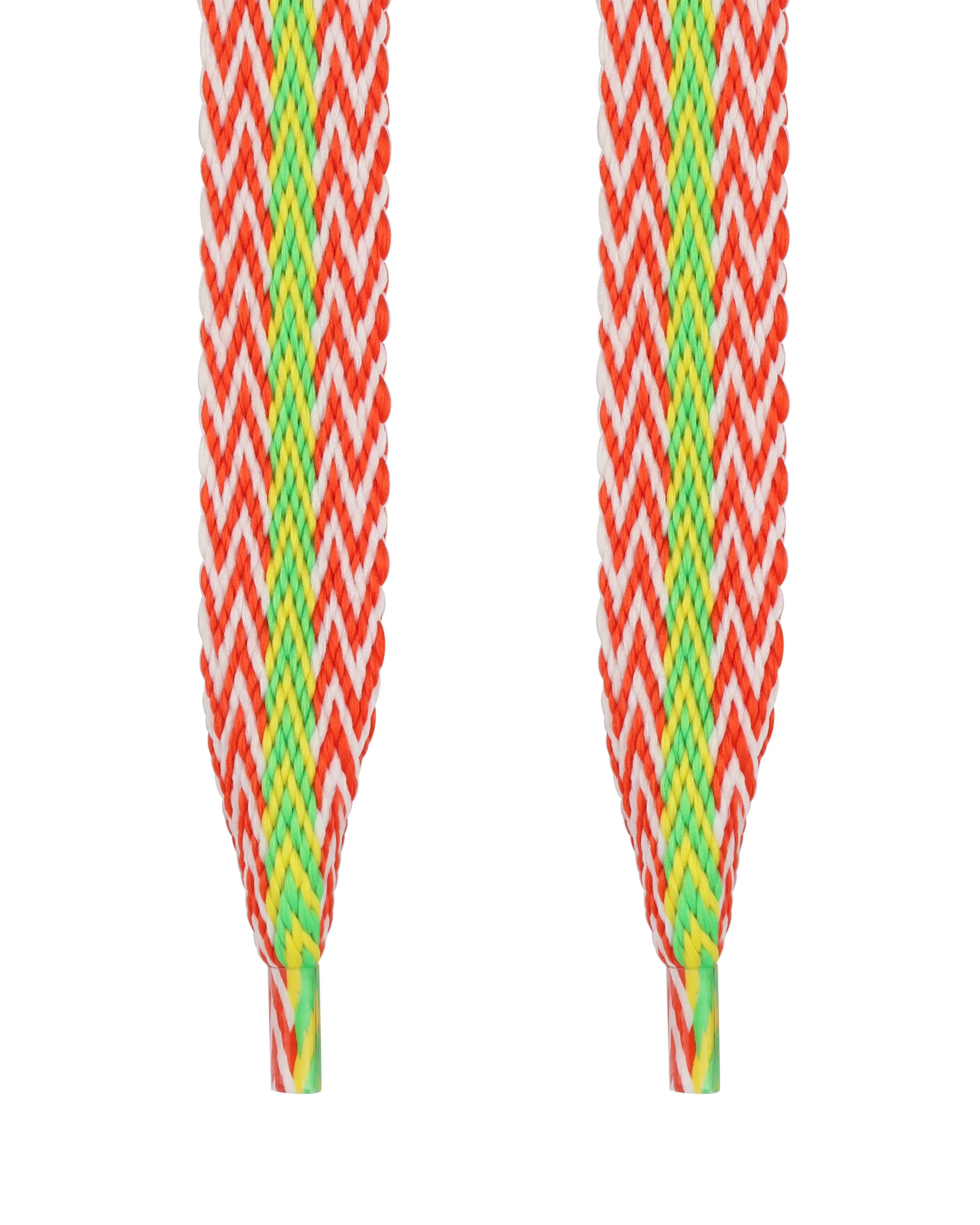 Slide Laces Zig Zag Orange/Green