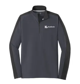 Sport-Tek® Sport-Wick® Textured Colorblock 1/4-Zip Pullover