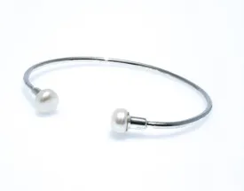 Stevie Pearl Sterling Silver Cuff