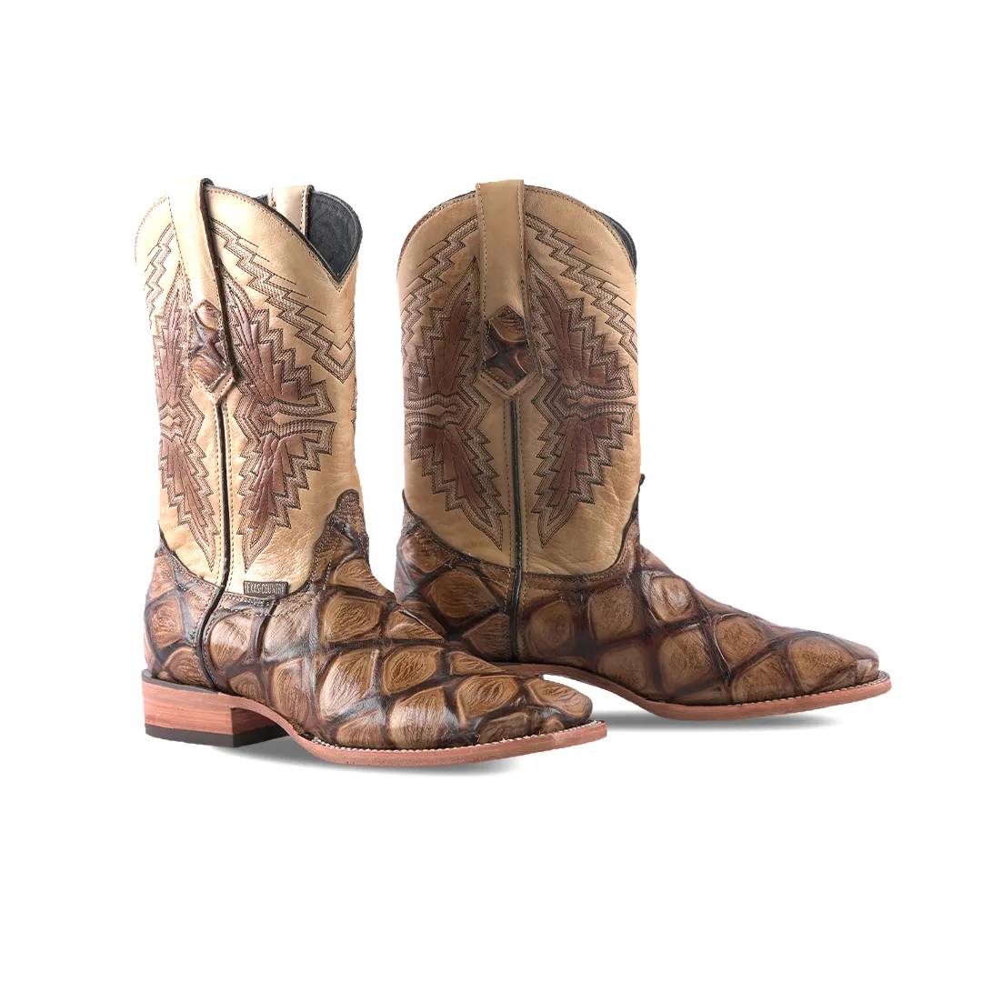 Texas Country Mens Boot Pez Jumbo Orix Munequeado E932