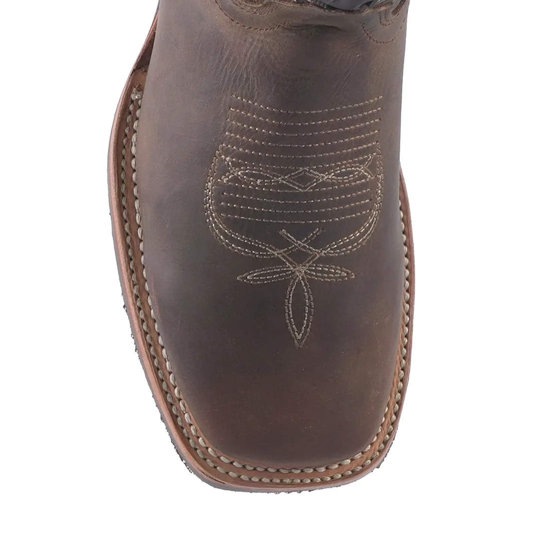 Texas Country Western Boot Azkar Tan Square Toe E649