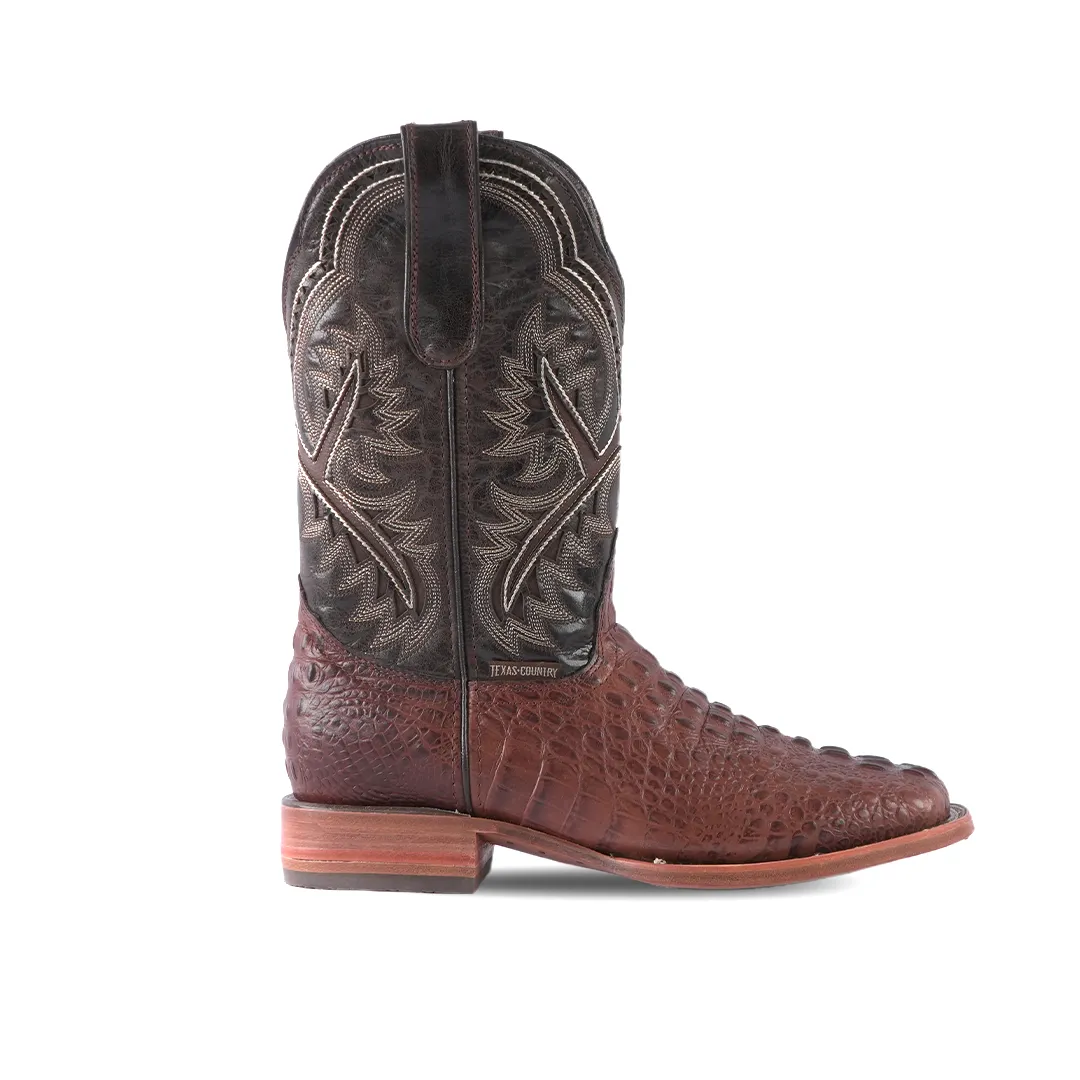 Texas Country Western Boot Fuscus Choco Square Toe E427