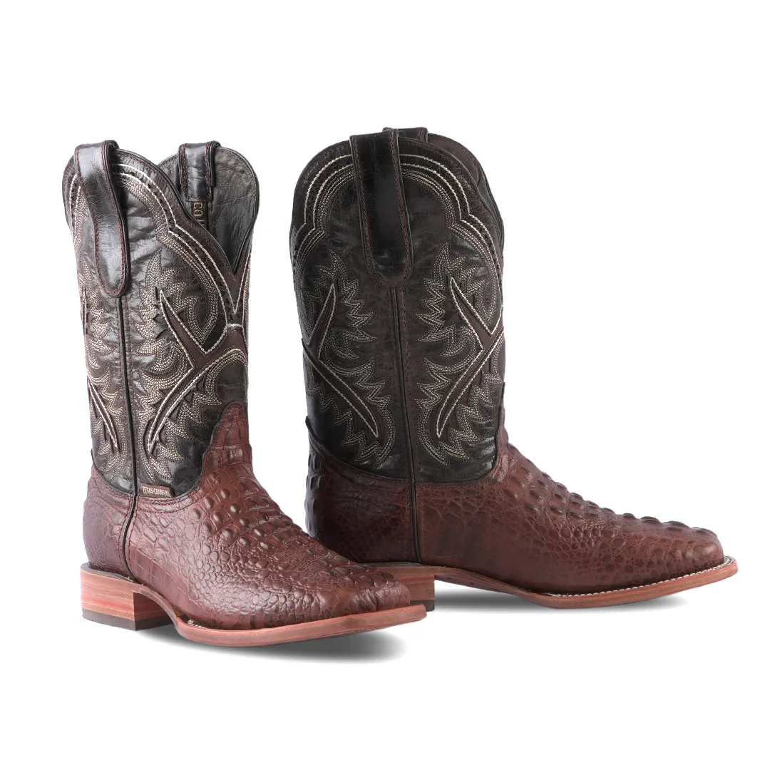 Texas Country Western Boot Fuscus Choco Square Toe E427