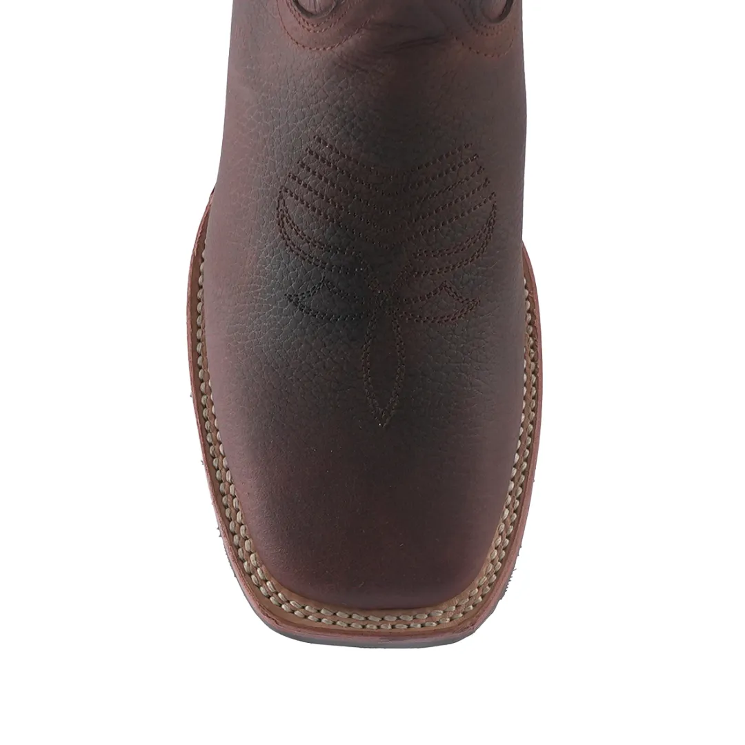 Texas Country Western Boot Grisly Grasso Cognac Square Toe E637