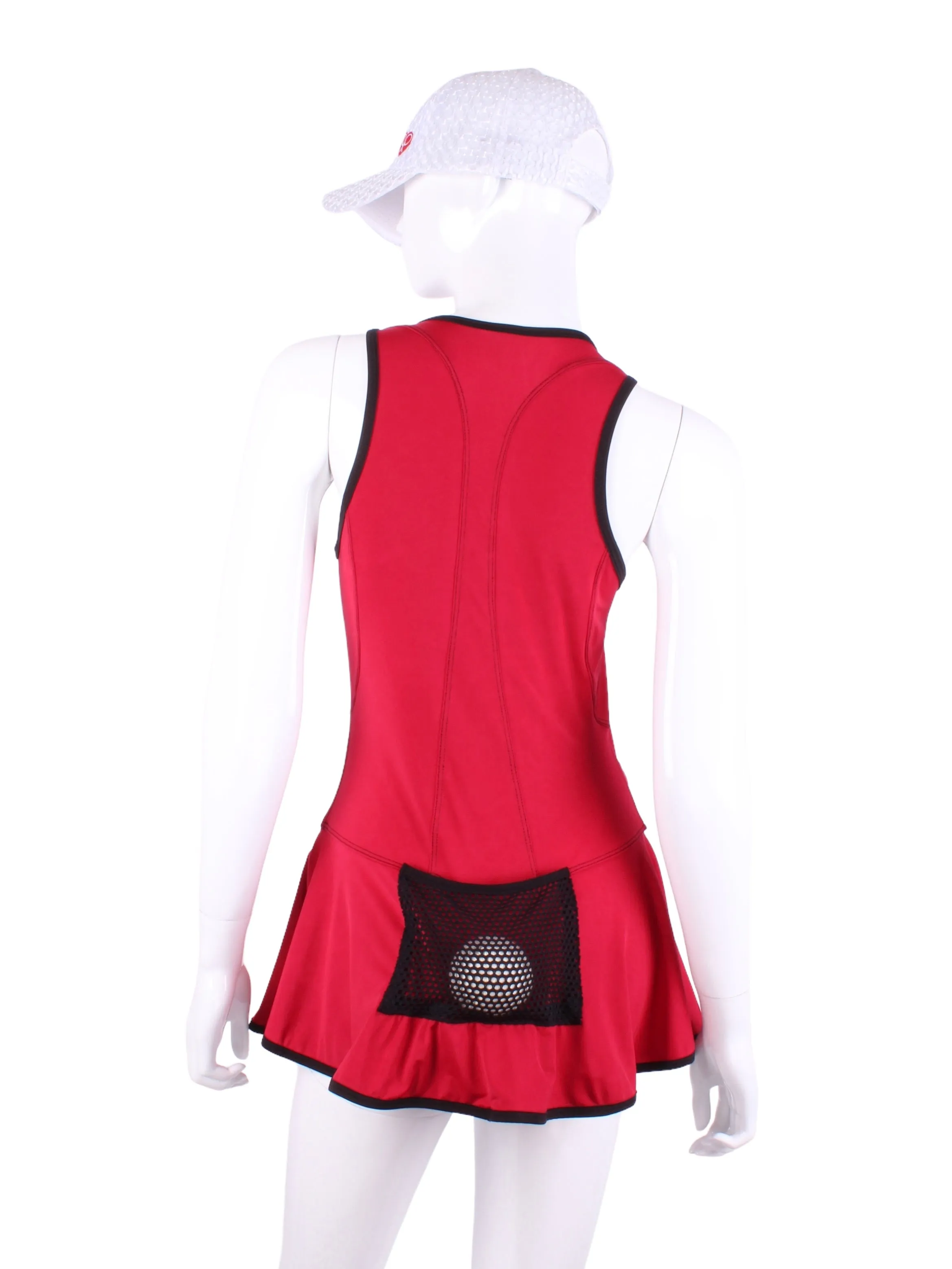 The Andrea Dress Red Short