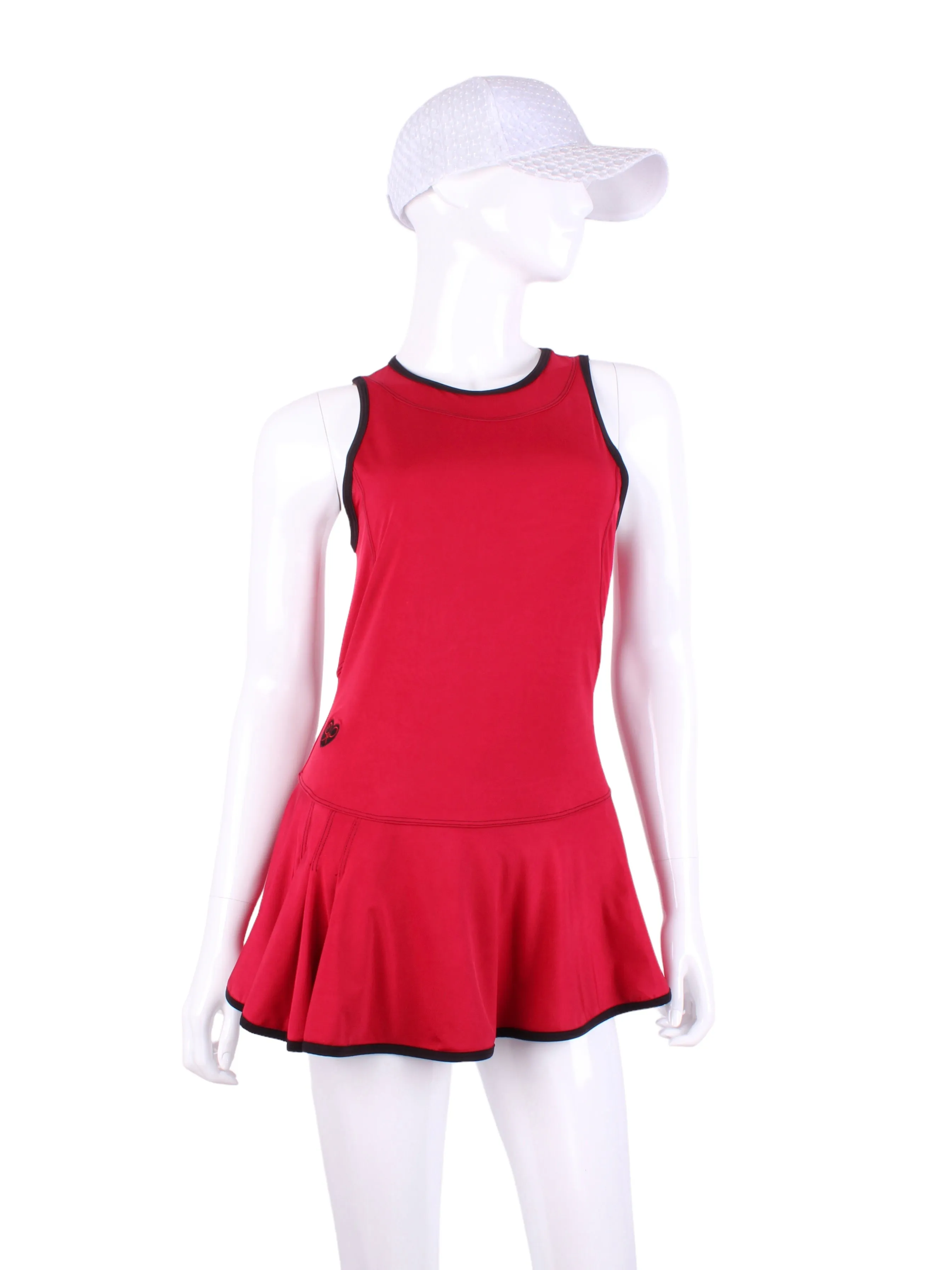 The Andrea Dress Red Short