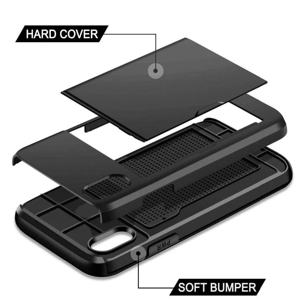 Various Models iphone Sliding Card Storage Case