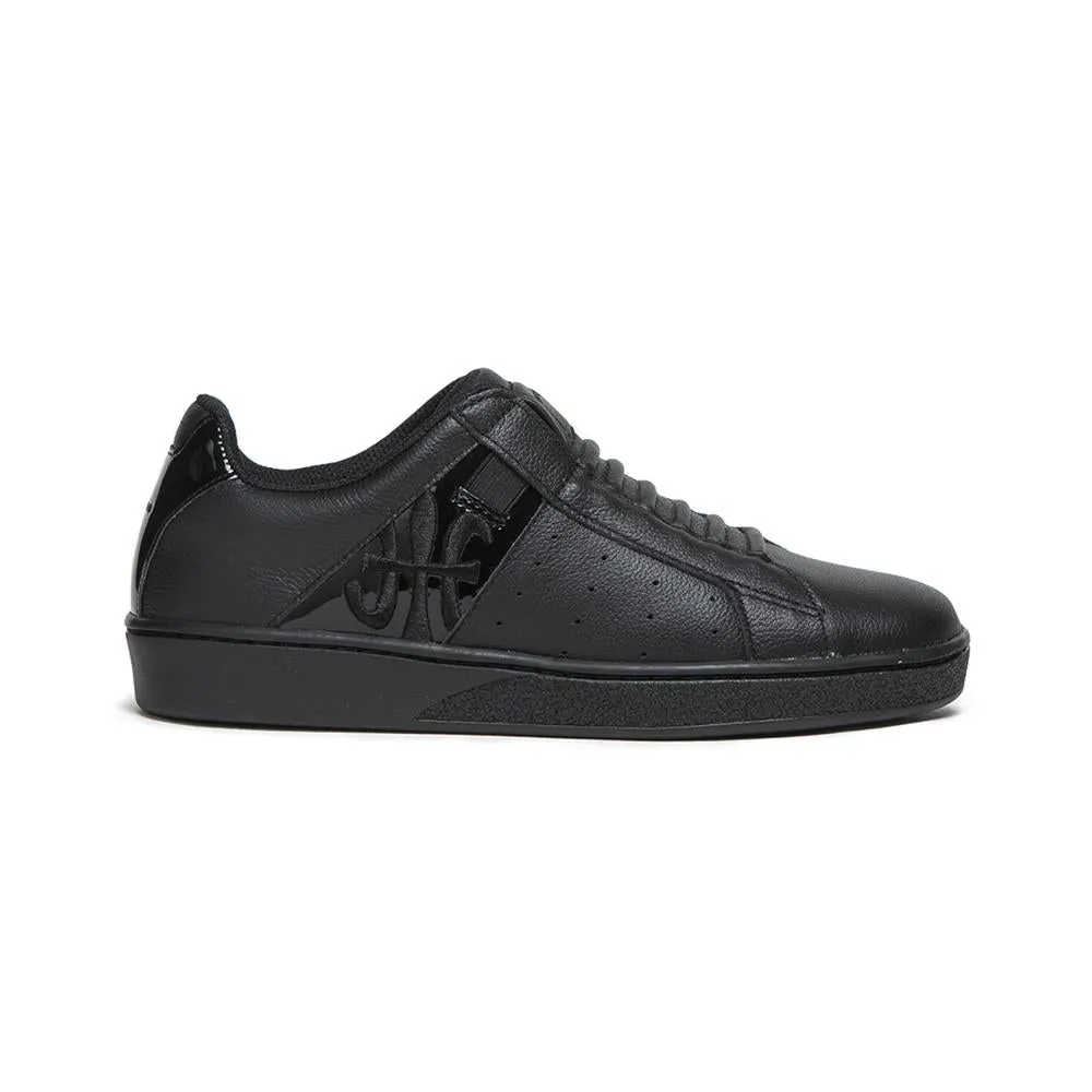 Women's Icon Black Logo Leather Sneakers 91912-999